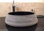Buy cheap Black Granite Stone Bath Sink High Polish Natural Stone Sink For Hotel from wholesalers