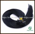 Buy cheap Nail Flat-Tip Hair extension 10"-28"L 1B# 100s/pack Straight Human Hair indian from wholesalers
