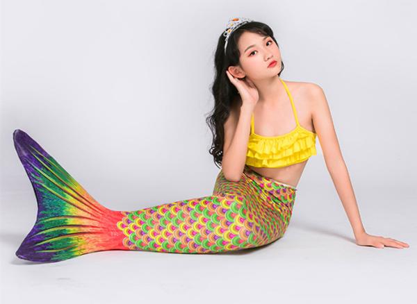 Buy cheap Spandex Material Childrens Mermaid Tails , Realistic Mermaid Tails For Kids from wholesalers