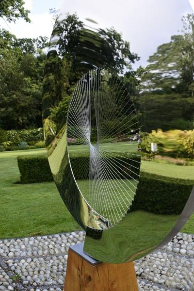 Buy cheap Mirror Polished Contemporary Round Outdoor Metal Art Sculpture For Garden from wholesalers