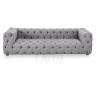 Buy cheap Wholesale living room Furniture upholstery button tufted grey chesterfield fabric sofa and party wedding use from wholesalers