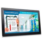 WiFi 19" Black Wall Mount Digital Electronic Picture Frame For NFT Advertising