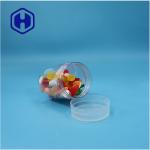 Round Shape Transparent Plastic Sweet Candies Sugar Nuts Pepper Dried Food Jar