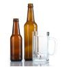 Buy cheap High Quality 250ml 330ml Green Clear Beer Soda Glass Bottle with Aluminum Lid from wholesalers