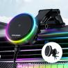 Buy cheap Essager 2022 Ferris Wheel 15W Wireless Charging RGB Ambient Light 360 Rotational Car Charger Holder For Car from wholesalers