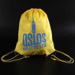Polyester Drawstring backpacks for wholesale logo printed business gift