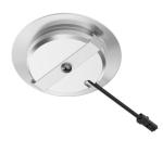 A1116 Round Recessed Spotlight, silver color, Aluminum + PS, SMD2835, 3000/4000