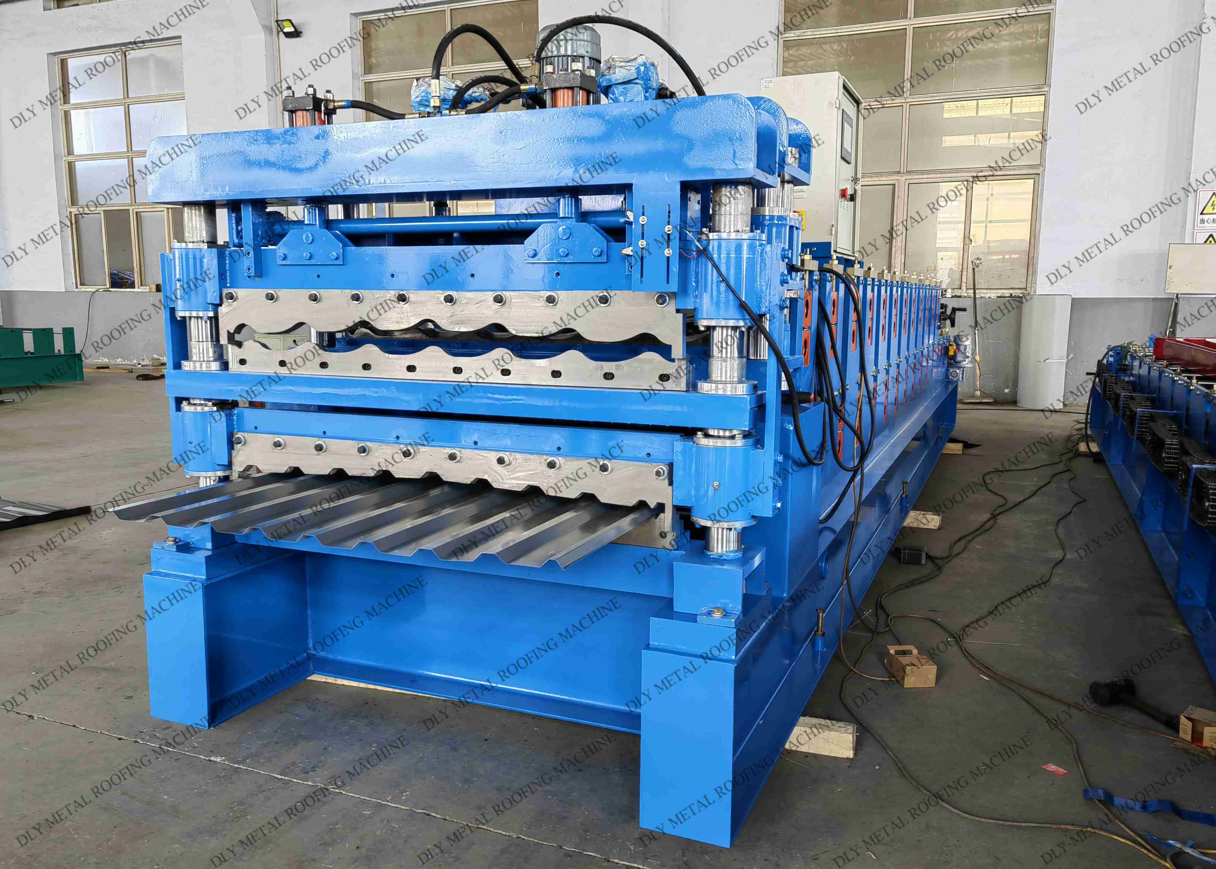 15kw Double Layer Fully Automatic Roll Forming Machine Plc 220v