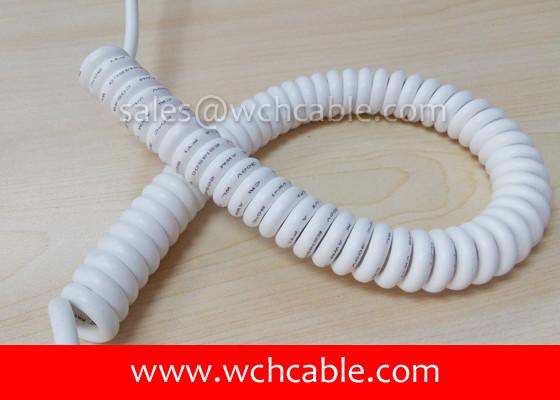 Buy cheap UL Spiral Cable, AWM Style UL21210 18AWG 5C FT2 80°C 30V, PVC / PUR from wholesalers