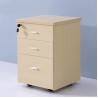 Buy cheap 3 Drawer Mobile File Cabinet Green Wooden Lockable Filing Cabinet from wholesalers