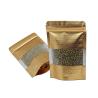 Buy cheap ROHS Gold Mylar Stand Up Bags With Line Clear Window from wholesalers