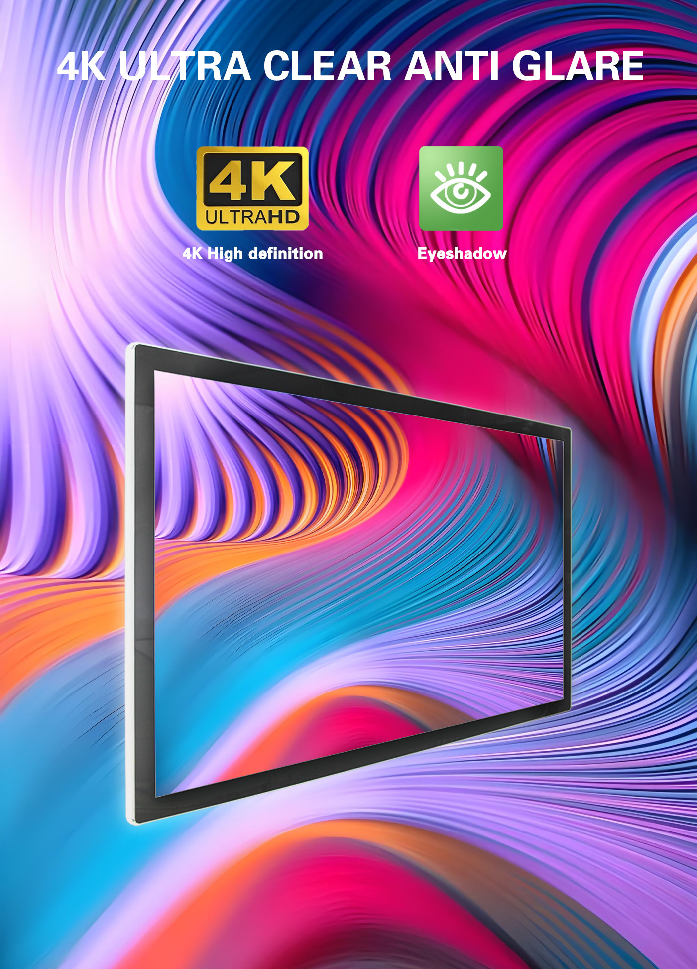 43 inch Super Slim Wall Mount PCAP Touch Screen LCD Digital Signage Display