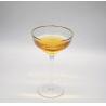 Buy cheap Customize Gold Rim Optical Stripes Crystal Cocktail Glasses from wholesalers