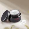 Buy cheap 150ML Luxury Black Cosmetic Wide Mouth Plastic Jars For Facial Cream With Logo Artwork from wholesalers
