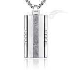 Buy cheap Rectangle Meteorite Stainless Steel Dog Tag Jewellery Mens Tag Pendant Casual from wholesalers