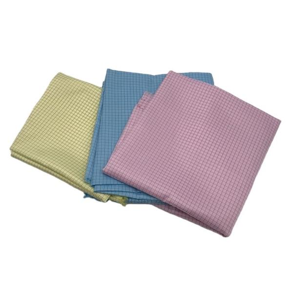 Buy cheap Conductive Cleanroom Anti Static Textiles 5MM Grid Polyester ESD Fabrics from wholesalers