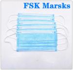 Comfortable Hospital Mouth Mask Disposable Non Woven Face Mask Anti Pollution