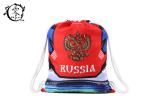 Russia Rucksack Printed Drawstring Backpack Bag Shoulder Gym With Logo