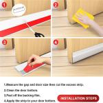 Door Draft Stopper Under Door Draft Blocker Insulator Door Sweep Weather