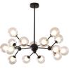Buy cheap Modern Black Gold Basic Glass Pendant Light For Foyer Bedroom Kitchen Pendant Lamp from wholesalers