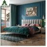 Buy cheap Custom Size Wooden Double Bed Queen Platform King Size Fabric Bed Hotel Bedroom Furniture from wholesalers