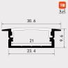 Buy cheap Wall Lighting Recessed LED Strip Profile 1m 2m 3m Length For Wardrobes wine cabinets from wholesalers