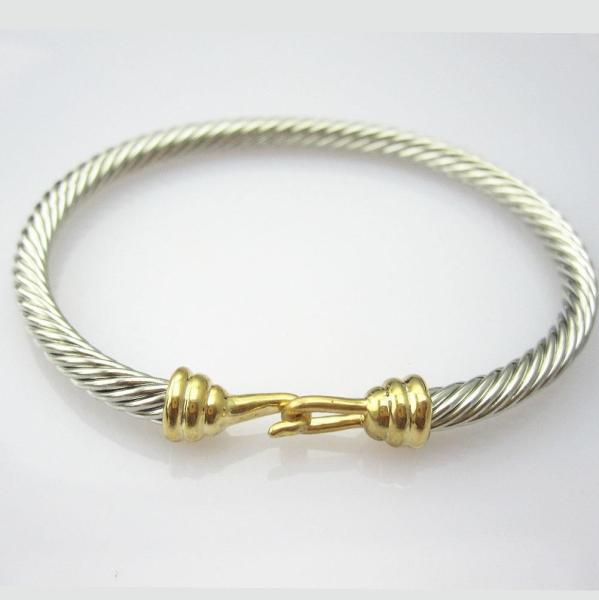 Buy cheap (B-09) Cable Buckle Bracelet with Gold Romantic Bracelet Women Jewelry from wholesalers