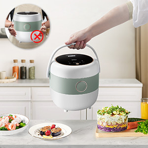 Mini Rice Cooker 2.5 Cups Uncooked, Healthy Ceramic Coating Portable Rice Cooker, 1.2L Travel Rice Cooker Small