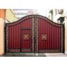 Buy cheap Swing Wrought Iron Electric Gates Powder Coated With ISO14001 Certified from wholesalers
