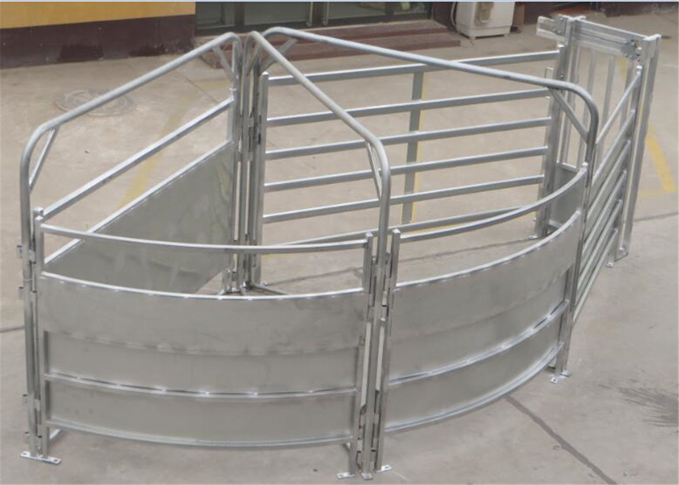 Oval Tube 40mm*80mm & 30mm*60mm Galvanized sheep panels animal fence sheep farm gate fence hot sale Farm gate fence
