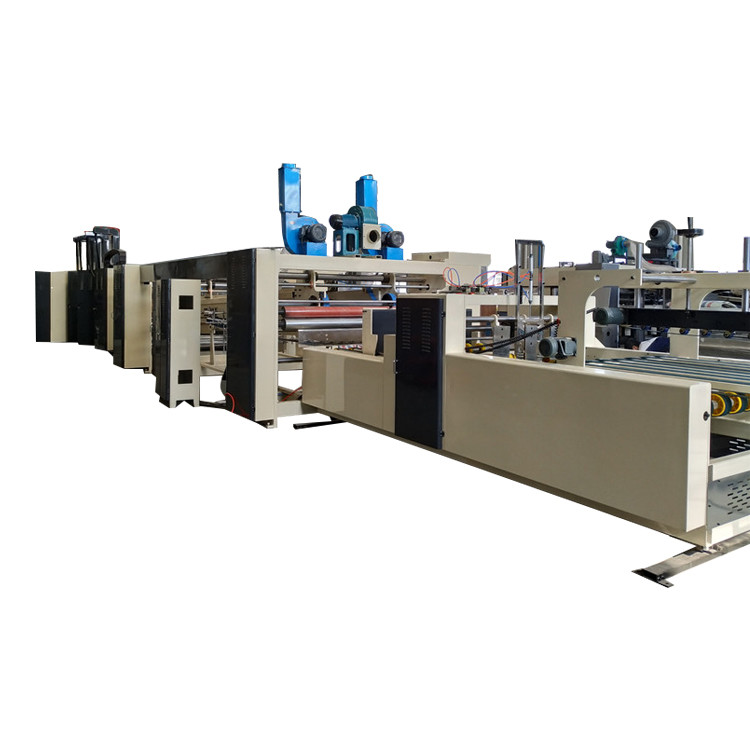 High Speed Rotary Flexo Folder Gluer Slotter Inline With Die Cutter