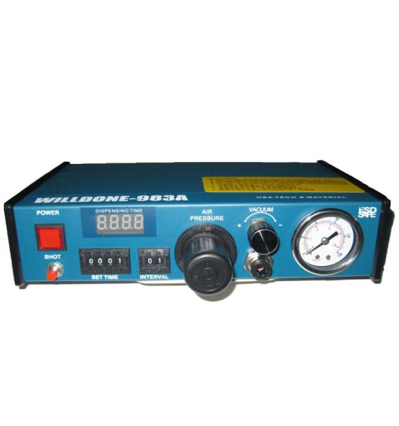 Buy cheap Blue Color Auto Glue Dispenser , Automatic Hot Glue Dispenser 235 X 225 X 633mm from wholesalers