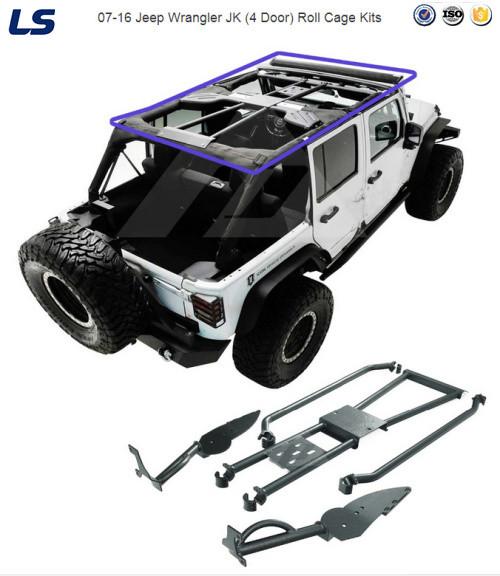 Buy cheap 07-16 for Jeep Wrangler Jk (4 Door) Steel Iron Roll Cage Kits Roof Rank from wholesalers