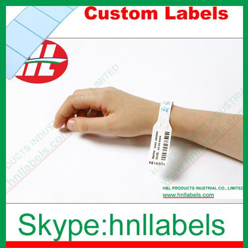 Buy cheap Thermal Synthetic Medical Identification Wristbands WB01 from wholesalers