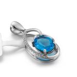 Wedding Heart Crystal Pendant 925 Sterling Silver Chain Necklace Womens Ladies