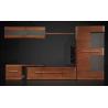 Buy cheap Full Solid Wood Living Room Furniture Wall Units With Rosewood Color from wholesalers