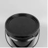 Buy cheap 4.8L PP Black Round Plastic Bucket 1 Gallon Plastic Paint Bucket from wholesalers