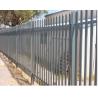 Buy cheap ISO9001 Steel Palisade Fencing , Splayed Top 8 Ft High Privacy Fence from wholesalers