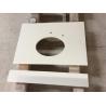 Buy cheap Artificial Crystal White Quartz Cut To Size Quartz Bathroom Countertops With White Cabinets from wholesalers
