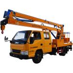 16M Hydraulic Aerial Platform Vehicle , Truck Mounted Boom Lift Vehicle 8.4 M