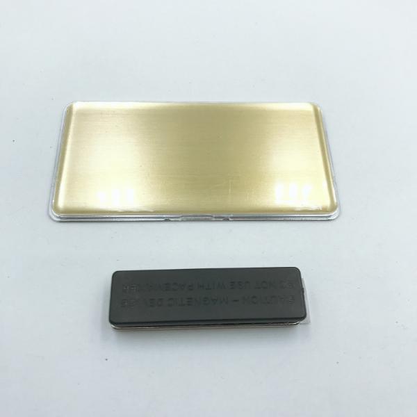 Buy cheap Plastic Cover 79x41mm 23g/Pc Magnetic Name Badge from wholesalers