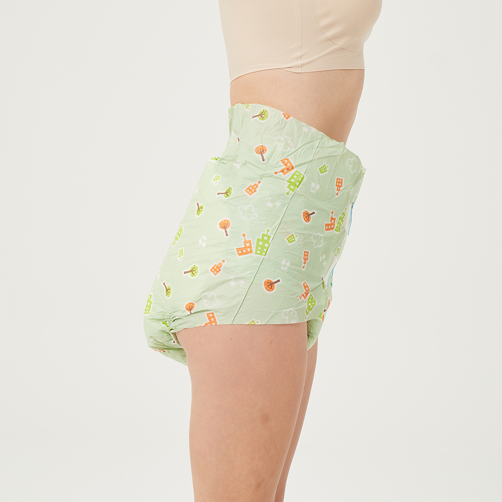 Leak Prevention Adult Baby Diaper Sample for OEM ODM Acceptable Embroidered Design