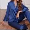Buy cheap Luxury 2 Piece Set Sleepwear Girl Long 100% Silk Pyjama Satin Washable For Women from wholesalers