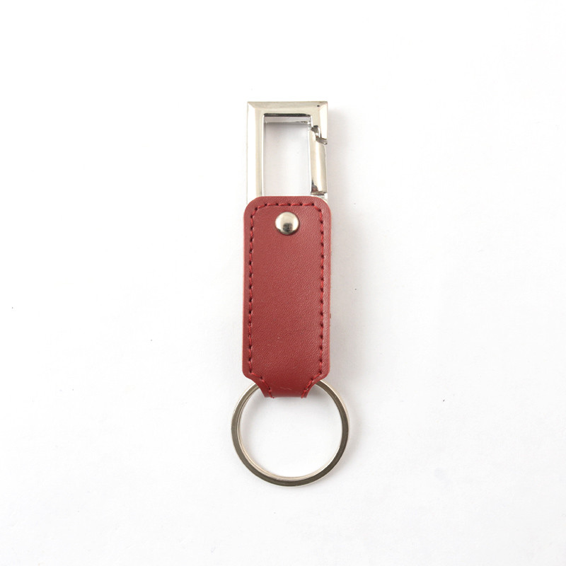 Customizable Logo Print / Embossing Leather Memory Stick With 10mb/S Writing Speed