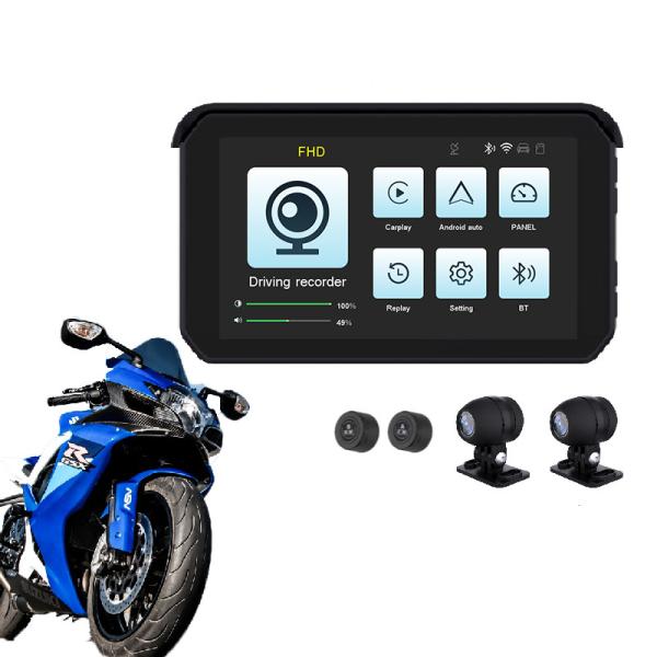 Buy cheap IP67 Waterproof 5 Inch IPS Screen Motorcycle GPS Navigation for CarPlay / Android Auto from wholesalers