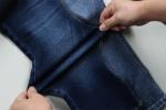 9oz Satin Denim Fabric For Women Jeans High Stretch Dark Blue Color Hot Sell To