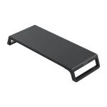 75mm Height 1380g Black Monitor Stand Riser 1380g With Solid Wood ABS