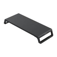 Buy cheap 75mm Height 1380g Black Monitor Stand Riser 1380g With Solid Wood ABS product