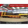 Buy cheap SKD Type Low Base Trailer , Machine Carrying Gooseneck Truck Low Bed Trailer from wholesalers