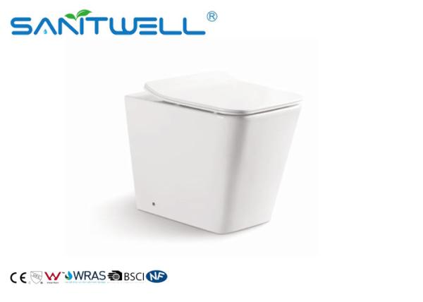 Buy cheap Rimless Free Standing Toilet With Hidden Water Tank , floor standing wc from wholesalers
